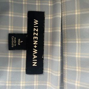 Mizzen+Main Light Blue Checkered Shirt